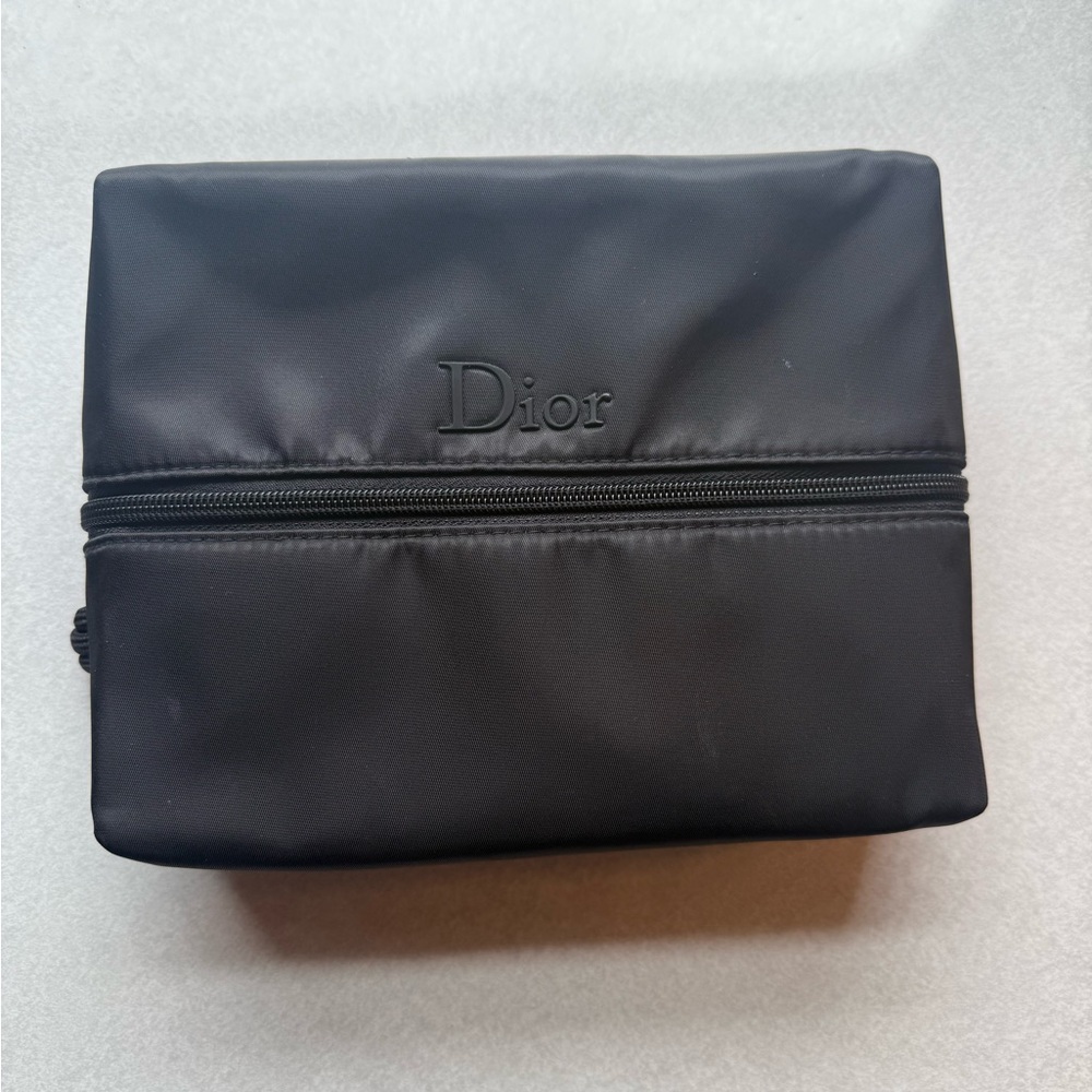 NEW: Dior Black Toiletry Bag for Men and woman